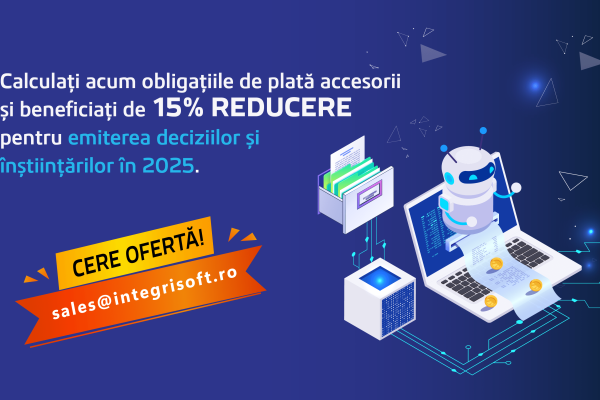 Servicii emitere decizii obligații de plată accesorii