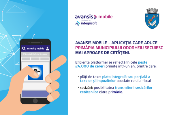 AVANSIS MOBILE – APLICAȚIA CARE ADUCE PRIMĂRIA MUNICIPIULUI ODORHEIU SECUIESC MAI APROAPE DE CETĂȚENI